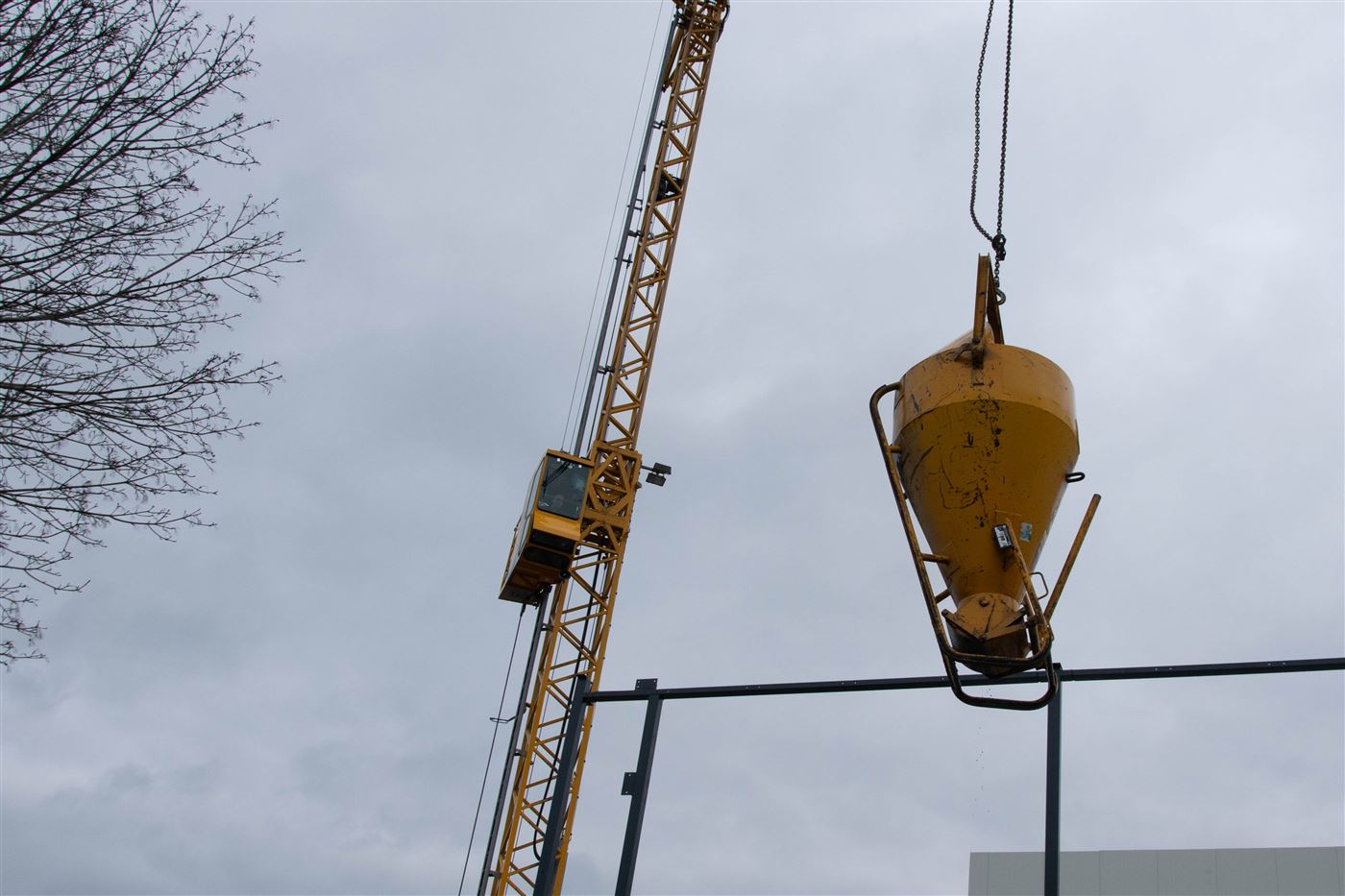 beton om vloerplaten af te dichten